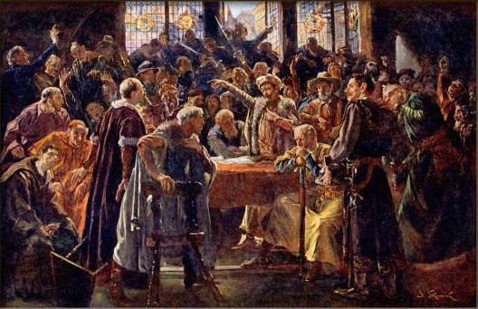 1.6.1421 Die Fürsten lehnen Sigismund als König ab